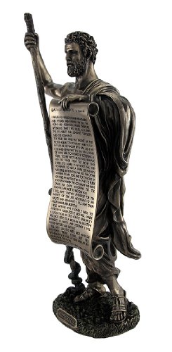 Veronese Gebronsde Hippocraten (Vader van de Geneeskunde) standbeeld houden Hippocratische Eed - Afbeelding 3