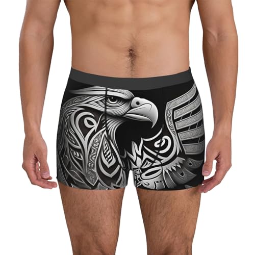 Eagle Tribal native american Vintage Men Boxer Briefs Underwear Breathable Stretch Underpants Medium Black2