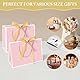AMFUN Geschenktüten, 2 Stück Papiertüten mit Schleifenbändern + 2 Grußkarten + 4 Seidenpapier, Kreuzbodenbeutel, Geschenktaschen Groß mit Henkel für Geburtstag Hochzeit Feier Party