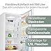 Bomann Kühlschrank mit Gefrierfach | Energieklasse D | 180cm | Kühl Gefrierkombination leise 39 dB | 4 Ablagen & 3 Schubladen | Türanschlag wechselbar | 269L Kühlgefrierkombi | KG 184.1 weiß