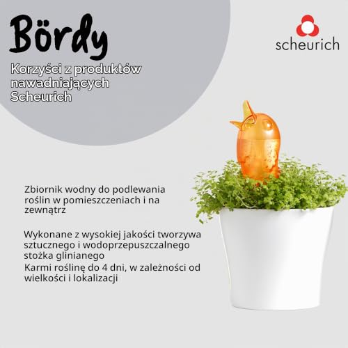 Scheurich Bördy S Nawadniacz Roślin Doniczkowych, Pomarańczowy, 90 ml/15 cm