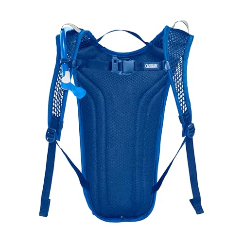 Image of CamelBak Mini M.U.L.E. Kids Hydration Backpack, Lightweight Trail and Bike Pack with 50oz Reservoir, Blue