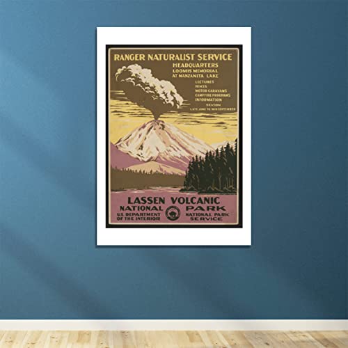 Affiche Lassen Volcanic National Park en papier d'archivage mat de qualité