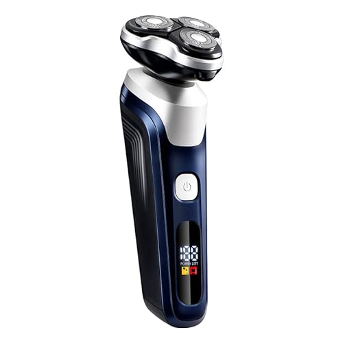 電動シェーバー【2025新登場】男性用シェーバー USB充電式 3刀頭 360°フレックスヘッド高速回転モーター 低...