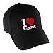 Multifanshop® Baseballcap - I Love Detektive - schwarz - Cap Kappe Mütze Baseballkappe Schirmmütze Basecap
