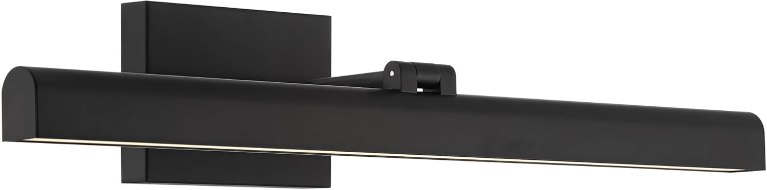 Possini Euro Design Henry 24" High Modern Picture Wall Lamp Light Fixture Mount Living Room Indoor Hallway Entry-Way LED Hardwired Cordless Black Dining Room Corner