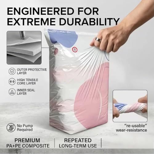 Reutilizables bolsas de vacío para guardar ropa sin ocupar espacio L 4