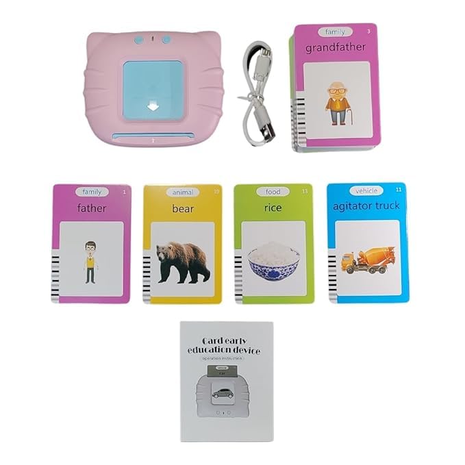 Image of Playing Flash Card Speaker for Kids| Fun Activity Flash Card Speaker| Flash Card Speaking Toy| Flash Card Game for Kids| Talking Flash Cards for Kids| Fun Time Flash Card Speaker|