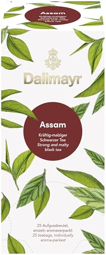 Dallmayr Tee Aufgussbeutel - Assam, 1er Pack (25 Beutel)