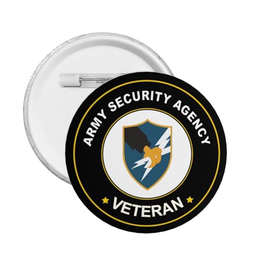 Us Security Agency Veteran Express Your Unique Style with Our Fashionable Round Badges