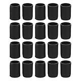 UPKOCH Outdoor Trekkingstock Hülsen Schutzhüllen 20 Stück Schwarz für Wanderstöcke Schutzüberzüge Zubehör