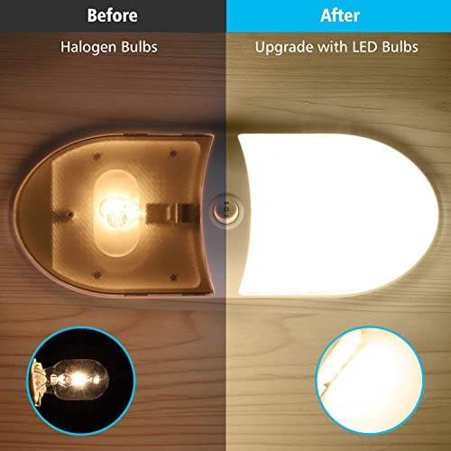 Rvbulbzl 20Pcs 921 Interior Led Light Bulbs For Rv, Super Bright 38-Smd Warm White T10 922 912 194 Led Bulbs Replacement For Camper Trailer Motorhome Marine Boat Indoor Ceiling Dome Lights(12V Dc) #TOP3