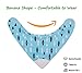 Giftty Baby & Toddler Bandana Teething Bib with BPA-Free Silicone Teether and Adjustable Snap for Boys and Girls, (5-Pack)
