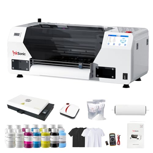 InkSonic XP600 DTF Printer Bundle, A3 DTF Transfer Printer with Oven,...