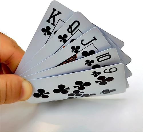 2X Kunststoff Spielkarten | Wasserdicht | Professionelle Qualität | 100% wasserdichter Kunststoff | Luxus Design Mit klassischer Karte | Flexibel Und Robust | Bridge & Poker | Duo Pack Rot – Bild 5