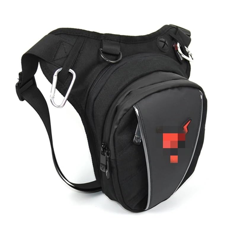 Bolsa Pierna Moto, Pernera Moto Bolsa Lateral Multifuncional for Motocicleta, Impermeable, for Ocio al Aire Libre, riñonera for(Matte Gray)