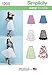 Simplicity 1200 3/4 Circle Skirt Sewing Pattern for Women With Various Length, Sizes 14-22