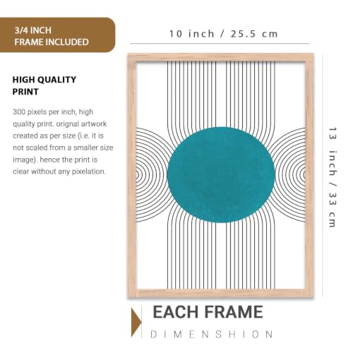 Image of kotart Painting for Wall Decoration - Modern Art Wall Decor Framed Painting for Living Room Bedroom - Framed Wall Posters /Paintings with Frame Set of 3 (Art 8, 10x13 inch)