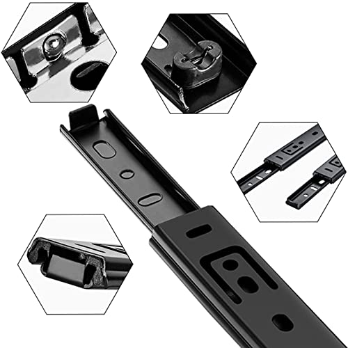 Guías para cajones de metal con rodamiento de bolas para expansión total 4