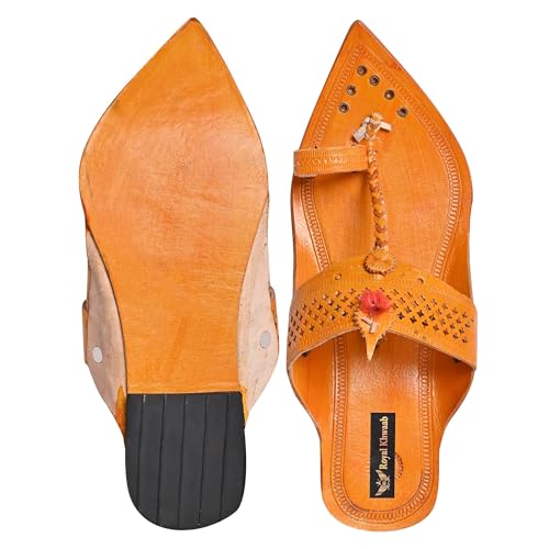 Image of Kolhapuri Chappal for Men|Kolhapuri Slippers for Men|Kolhapuri Shoes for Men|Leather Slippers for Men|Wedding Slippers for Men-A1