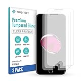 smartect Schutzglas kompatibel mit Apple iPhone 6 / 6s / iPhone 7 / iPhone 8 [3 STÜCK - KLAR] - Tempered Glass 9H Härte - Blasenfreie Schutzfolie - Anti Fingerabdruck - Touch Sensitive