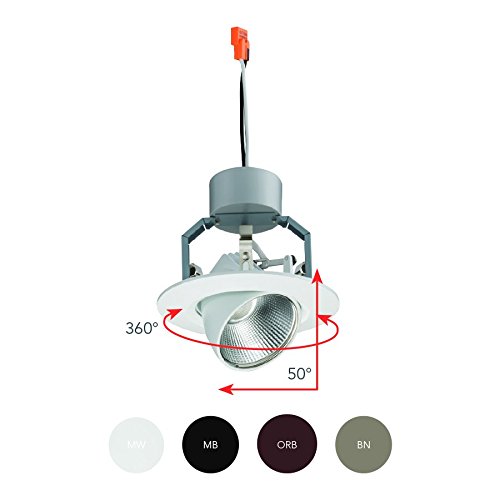 Lithonia Lighting 4Igmw Led 30K 90Cri M6 640 Lm 3000K Led Igimbal Module, 4", Matte White #TOP2
