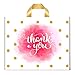 HOIXWEET Thank You Bags Retail Bags - 50 Pack 12x15In Extra Thick Boutique Bags Bulk Plastic Shopping Bags for Small Business Retail Bags with Loop Handle