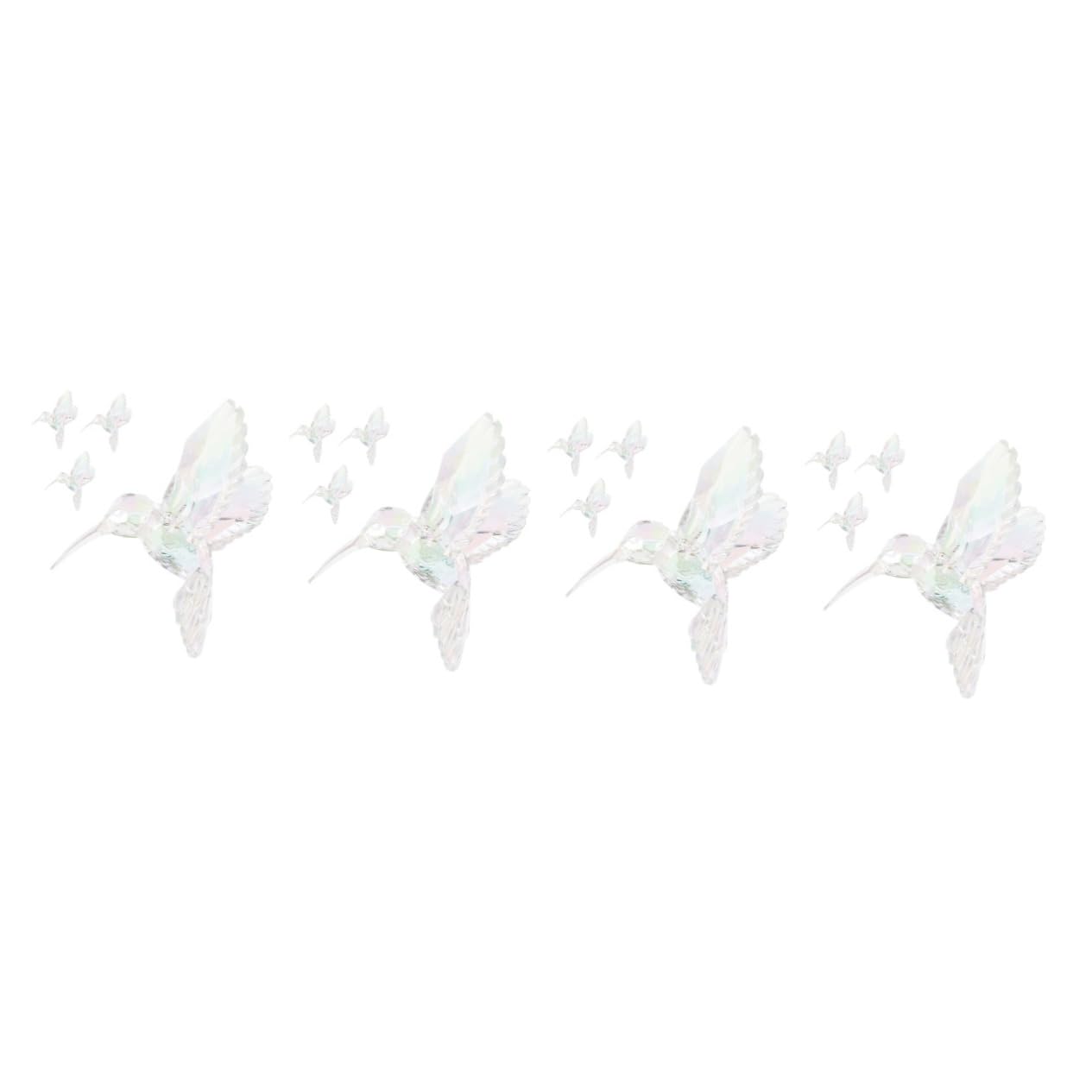 Colibris décoratifs en acrylique BESPORTBLE : lot de 16 suspensions murales pour plafond