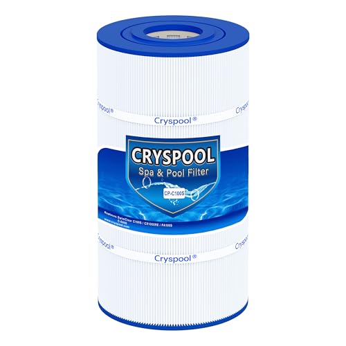 Cryspool® C100S Filter Compatible with CX100XRE, C100S, SwimClear C100S, PA100S, C-9440, 100 Sq. Ft Pool Filter Cartridge, 1 Pack