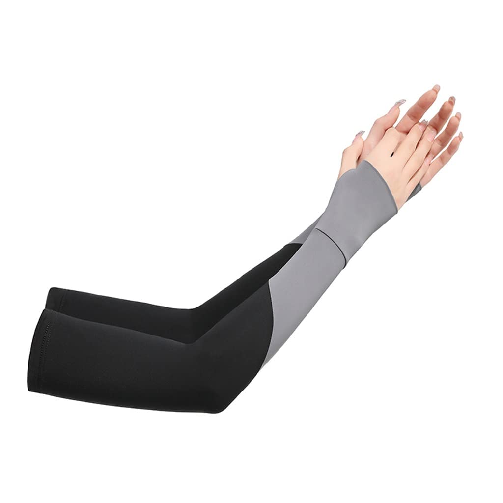 EYHLKM Manicotto da Uomo e da Donna con Cuciture allungate per Protezione del Braccio all'aperto Manicotto da Ghiaccio Manicotto Estivo in Seta di Ghiaccio