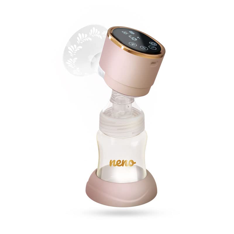 Neno PERFETTO Extractor de Leche Trifásico Electrónico USB C, Sacaleches de Lactancia con 3 Modos y 9 Niveles, Sacaleches Automático Electrónico, Recargable, Pantalla Táctil Eléctrico, SUCCIÓN DE AIRE