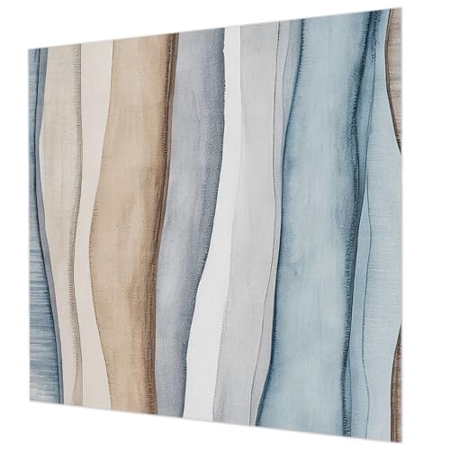 Rayures abstraites sur papier intissé 250x250 pour chambre moderne - 2