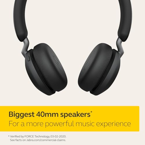 Jabra Elite 45h, Titanium Black – On-Ear Wireless Headphones with Up to 50 Hours of Battery Life, Superior Sound with Advanced 40mm Speakers – Compact, Foldable & Lightweight Design by Jabra - Used condition - Image 2
