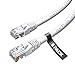 GearIT 5-Pack, Cat 6 Ethernet Cable Cat6 Snagless Patch 2 Feet - Snagless RJ45 Computer LAN Network Cord, White - Compatible with 5 Port Switch POE 5port Gigabit