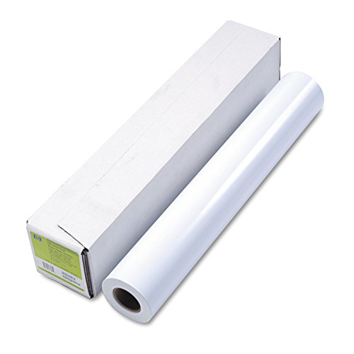 HP Q1420B Designjet Inkjet Large Format Paper, 24" X 100 Ft, White