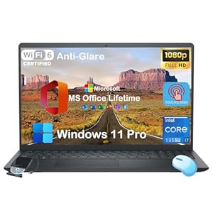 Dell Inspiron 15 3530 Touchscreen Business Laptop – MS Office Lifetime • 15.6″ Anti Glare FHD Display • 13th Gen Intel 10-Core i7-1355U GPU • Wi-Fi 6 • Win 11 Pro • Copilot (64GB DDR5 RAM | 2TB SSD)