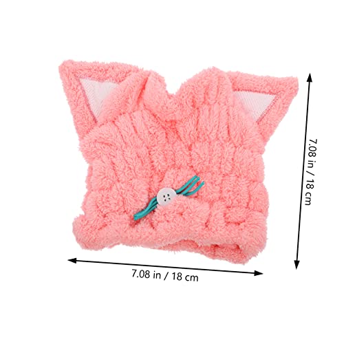 FOMIYES Touca De Cabelo Seco Hijab Para Crianças 2 Peças Toalhas De Spa Para Rosto Toalha De Microfi