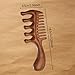TECHPLUS Wide Tooth Wooden Comb – Natural Sandalwood Scalp Massager for Men Women Elderly,Hair Care & Relaxation Tool