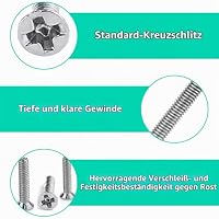 XIATIAN 1000 Kleine Schrauben Set, M1.2 M1.4 M2 Mini Mikroschrauben (L＋N) – Ansicht 5