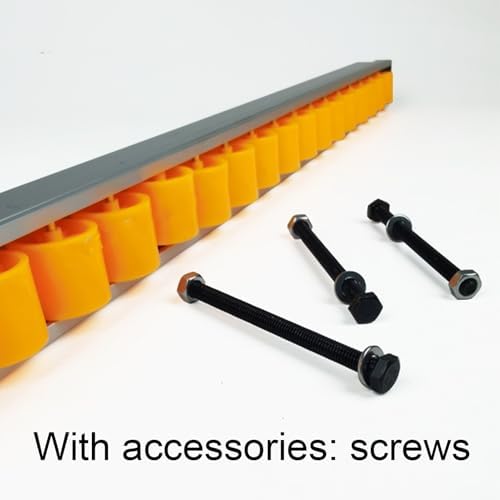 1.2m Flow Rack Conveyor Roller with Plastic Wheels - Heavy-Duty Aluminum Slide Rail for Smooth Pallet Handling, Perfect for Warehouse & Logistics Operations