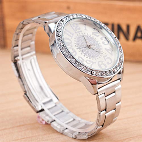 NICERIO Relógio Feminino de Quartzo - Relógio Analógico Feminino de Aço Inoxidável com Mostrador de