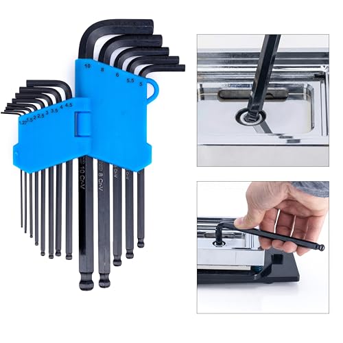 NEIKO 01104A Master Allen Wrench Set, 39 Pc Ball End Hex Key Set, Metric, Standard & Torx, SAE & MM Long Allen Keys 1.27mm to 10mm & 0.05” to 3/8 Inch and T5 to T50, Black Oxide Chrome Vanadium by NEIKO - Image 6