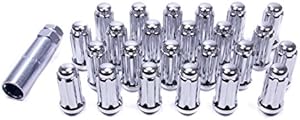 Gorilla Automotive 26104HT Small Diameter Duplex Acorn Chrome 6 Lug Kit (14mm x 2.0 Thread Size) - Pack of 24