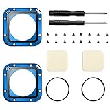 (2 Pack) ParaPace Lens Replacement Kit for GoPro Hero 5/4 Session Protective Lens Repair Parts (Blue)