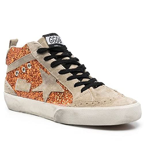 Golden Goose Mid Star Glitter Upper Suede Star Spur Wave And Heel Womens Sneakers - 37 #TOP1