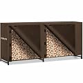 Fashlits 8ft Waterproof Firewood Rack Cover, Heavy Duty 600D Oxford Outdoor Storage Wood Rack Cover For Outdoor, Indoor, Patio(Cover Only, Rack Not Included)