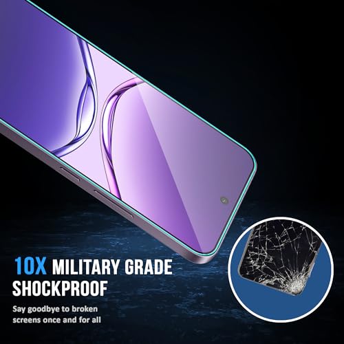 Image of ArmourPro Military Grade Gorilla Tempered Glass Screen Protector Compatible for Oppo F29 with Edge to Edge Coverage, Cable Protector and Easy Installation kit (6.7 Inch)