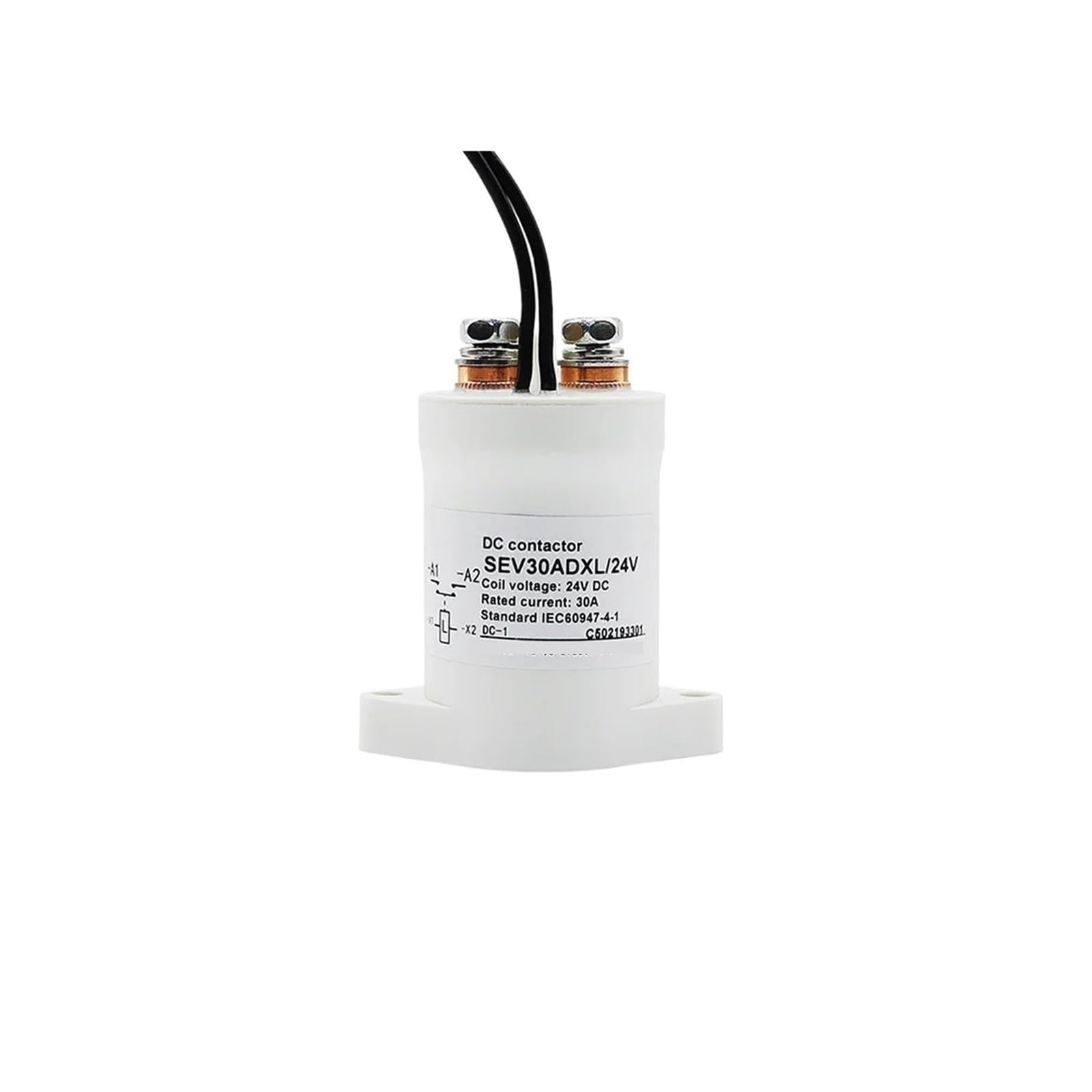 Contacteur 24V 36VDC 1NO anti-arc électrique pour protection 30A 72V
