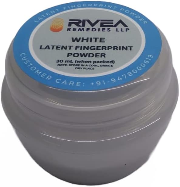 White Fingerprint Powder for Latent Finger Printing (30 mL per pack)