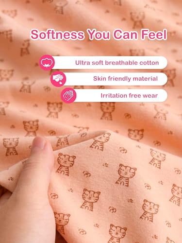 Image of Kidbea Organic Cotton Unisex Baby Romper Soft Breathable Full Sleeve Zipper Footed Bodysuit for Newborn & Infant Kids Sleepwear